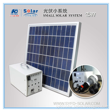 15W Home Electricity Solar System with High Efficiency Solar Cells (SYFD-SS15W)